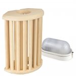 Sauna lamps SAWO LAMP AND LATTICE SET 914-VP, PINE