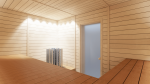 Sauna wall & ceiling materials ASPEN LINING STP 15x125mm 1500-2400mm