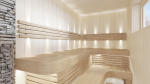 Éléments modulaires pour banc de sauna MODULE D'ANGLE, TREMBLE, 600x600mm