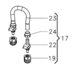 Steam spare parts SEKO BL STEAM PUMP SILICONE PIPE