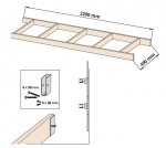 Éléments de design des murs et bancs TAIVE UNITÉ DE CADRE DE BANC