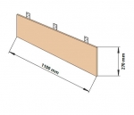 Designer wall and bench elements TAIVE BOTTOM MODULE