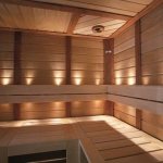 Fiber optic lighting for sauna CARIITTI SAUNA SEAT SET