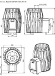 Печи COZY ДРОВЯНАЯ КАМЕНКА ДЛЯ САУНЫ COZY 12кВт OG-TW COZY 12kW OG-TW