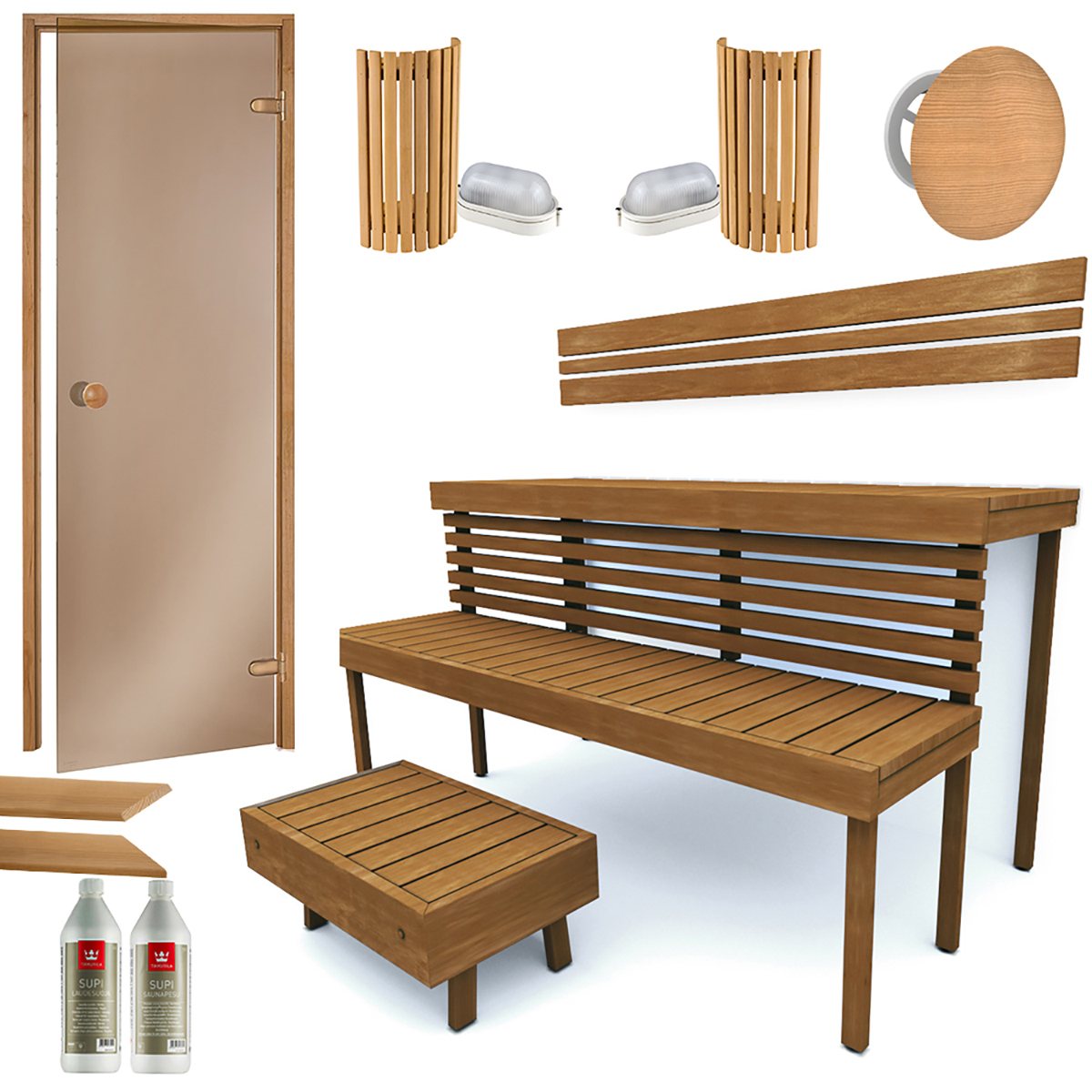 Complete Building Kit Sauna Standard Thermo Aspen Saunainter Com