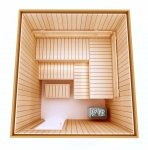 Fais ton propre kit Le kit Fabriquer un sauna KIT DE CONSTRUCTION COMPLET - SAUNA OPTIMAL, AULNE