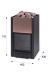 Woodburning stoves SAUNAINTER Sauna Stoves SAUNA WOODBURNING STOVE ECOBURN 17, BLACK WOODBURNING STOVE ECOBURN 17, BLACK