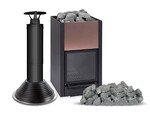 Woodburning stoves SAUNAINTER Sauna Stoves SAUNA WOODBURNING STOVE ECOBURN 17 SET, COPPER WOODBURNING STOVE ECOBURN 17 SET, COPPER