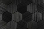 Wooden panels PREMIUM PRODUCTS DECORATIVE WOODEN PANELS HEXACON THERMO-ABACHI BLACK DECORATIVE WOODEN PANELS HEXACON THERMO-ABACHI BLACK