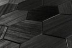 Wooden panels PREMIUM PRODUCTS DECORATIVE WOODEN PANELS HEXACON THERMO-ABACHI BLACK DECORATIVE WOODEN PANELS HEXACON THERMO-ABACHI BLACK