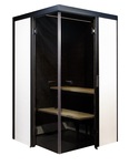 HARVIA Sauna Cabins SAUNA CABIN HARVIA SMARTFOLD 2.0 SHSF1212BR, 1200x1200MM, BLACK, RIGHT HANDED DOOR HARVIA SMARTFOLD 2.0