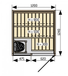 HARVIA Sauna Cabins SAUNA CABIN HARVIA SIRIUS HARVIA SIRIUS