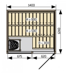 HARVIA Basturum SAUNA KABIN HARVIA SIRIUS HARVIA SIRIUS