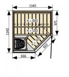 HARVIA Basturum SAUNA KABIN HARVIA SIRIUS HARVIA SIRIUS