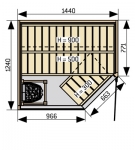 HARVIA Sauna Cabins SAUNA CABIN HARVIA SIRIUS HARVIA SIRIUS