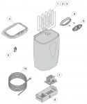 HARVIA MODERNA CONTROL UNIT DATA CABLE 10m, WX-252 HARVIA MODERNA SPARE PARTS