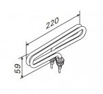 Harvia el. Saunaofen-Ersatzteile Ersatzteile für elektrische Heizungen Harvia Ersatzteile Heizelemente für Öfen HARVIA HEIZELEMENTE ZSB-571 2000W/230V HARVIA HEIZELEMENTE