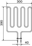 Sauna spare parts Heating elements for sauna heaters Harvia el. sauna heater spare parts HARVIA HEATING ELEMENTS ZSK-700 2000W/230V HARVIA HEATING ELEMENTS