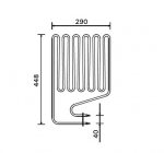 Harvia el. sauna heater spare parts Spare parts for el. heaters Harvia Sauna spare parts Heating elements for sauna heaters HARVIA HEATING ELEMENTS ZSP-250 2500W/230V HARVIA HEATING ELEMENTS