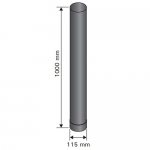 Smoke pipes HARVIA SMOKE PIPE FOR WOOD BURNING STOVE, 1000MM, Ø115MM HARVIA SMOKE PIPE FOR WOOD BURNING STOVE, 1000MM, Ø115MM