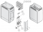 THERMOSTAT FOR HARVIA TOPCLASS, ZSK-520 HARVIA TOPCLASS SPARE PARTS