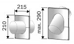 Дымовые трубы ДЕКОРАТИВНЫЙ ФЛАНЕЦ, НЕРЖАВЕЮЩАЯ СТАЛЬ, Ø115MM-120MM