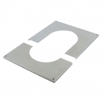 Smoke pipes DECORATIVE COVER, STAINLESS STEEL, Ø115MM-120MM