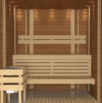 Sauna Holzleisten BEDECKUNGSLEISTE, THERMO ERLE, 8x34x2100mm