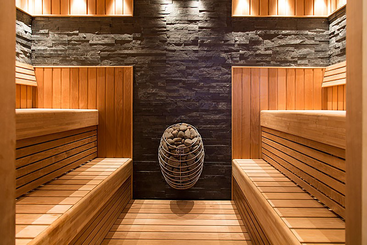 Steam room with sauna фото 72