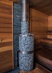 IKI Sauna poêles à bois SAUNA POÊLE IKI KIVI SL. À TRAVERS LE MUR, CHARNIÈRES À DROITE IKI KIVI SL