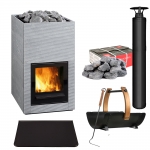 Woodburning stoves kit TULIKIVI HILE KIT - PREMIUM