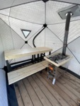 Éléments modulaires pour banc de sauna SAUFLEX Saunas mobiles Bancs de sauna Banc de sauna modulaire SAUFLEX BANC DÉMONTABLE 900x450x660mm, PIN