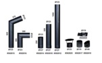 Skorstenar NARVI ADAPTERRÖR FÖR SKORSTEN Ø119/115x125mm