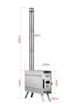 SAUNAINTER sauna puukerised SAUFLEX TRAVEL STOVE