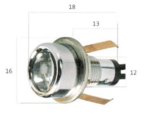 Sauna LED light LEDLITE LAMP 3000K 15CM WHITE