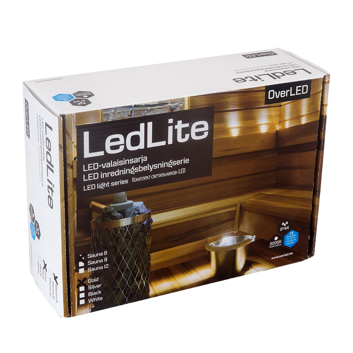 BASTUBELYSNING LEDLITE, 6-12st, Guld, LED LITE 6 