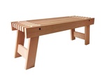 Modular elements for sauna bench Sauna stool SAUNA STOOL 700x380x340 ALDER STOOL 700x380x340 ALDER