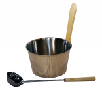 Sauna bucket and ladle sets SAUNIA SAUNA BOWL, 4L AND LADLE 10658