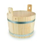 Seaux pour sauna SAUFLEX SEAU EN BOIS AVEC INSERT EN PLASTIQUE 10L, PIN