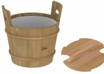 Seaux pour sauna SAWO SEAU EN BOIS AVEC COUVERCLE, 18L