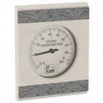 Termometrar och Hygrometrar SOLO SAWO HYGROMETER 280-HRA, WITH STONE STRIP, ASPEN