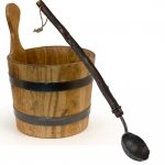 Sauna bucket and ladle sets LEGEND FORGED SET 7,0 L