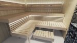 Sauna banquettes LAMES DE BANC EN TREMBLE SHP 28x120x1200-2400mm