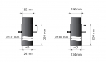 Smoke pipes SMOKE PIPE DAMPER, Ø130MM