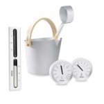 Sauna Zubehör Set Sauna Zubehör Set GESCHENKIDEE TYLÖHELO GESCHENKSET «BRILLIANT» SILBER, 90152904 TYLÖHELO GESCHENKSET «BRILLIANT» SILBER