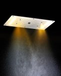 STEAMTEC douches TOLO LED SYSTÈME DE DOUCHE PLUIE 380x700 DIVERTISSEUR À SEPT POIGNÉES TOLO LED SYSTÈME DE DOUCHE PLUIE 380x700