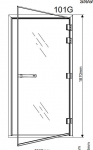 TYLÖ/HELO Steam doors Doors for steam sauna TYLÖHELO STEAM DOOR 101 G